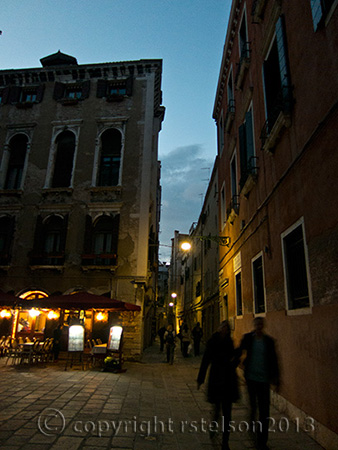 Venice Street scene,  Italy
